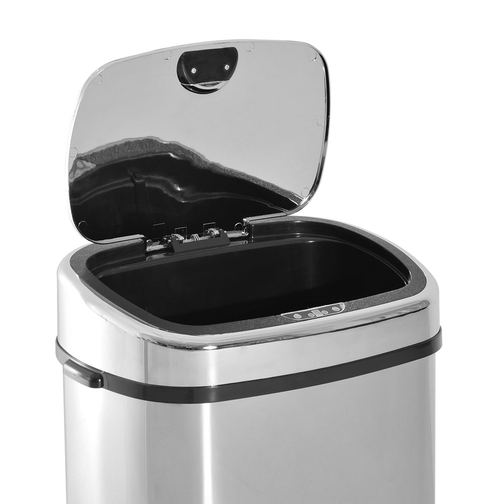 Sensor Bin 68 L Dustbin Stainless Steel Automatic Silver Dust-Silver