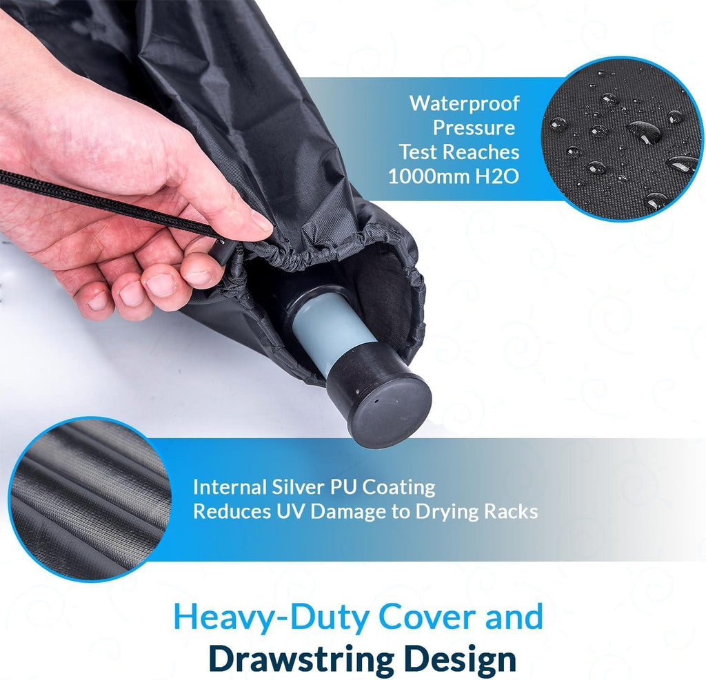 50m Rotary Clothesline Cover with Metal Spike - Weatherproof & Durable