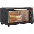 9L Mini Oven: 750W Countertop Toaster & Grill with Glass Window